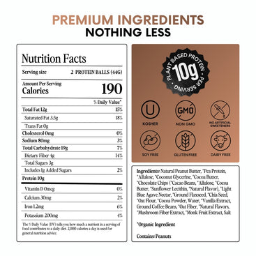 Chocolate Peanut Latte Protein Balls