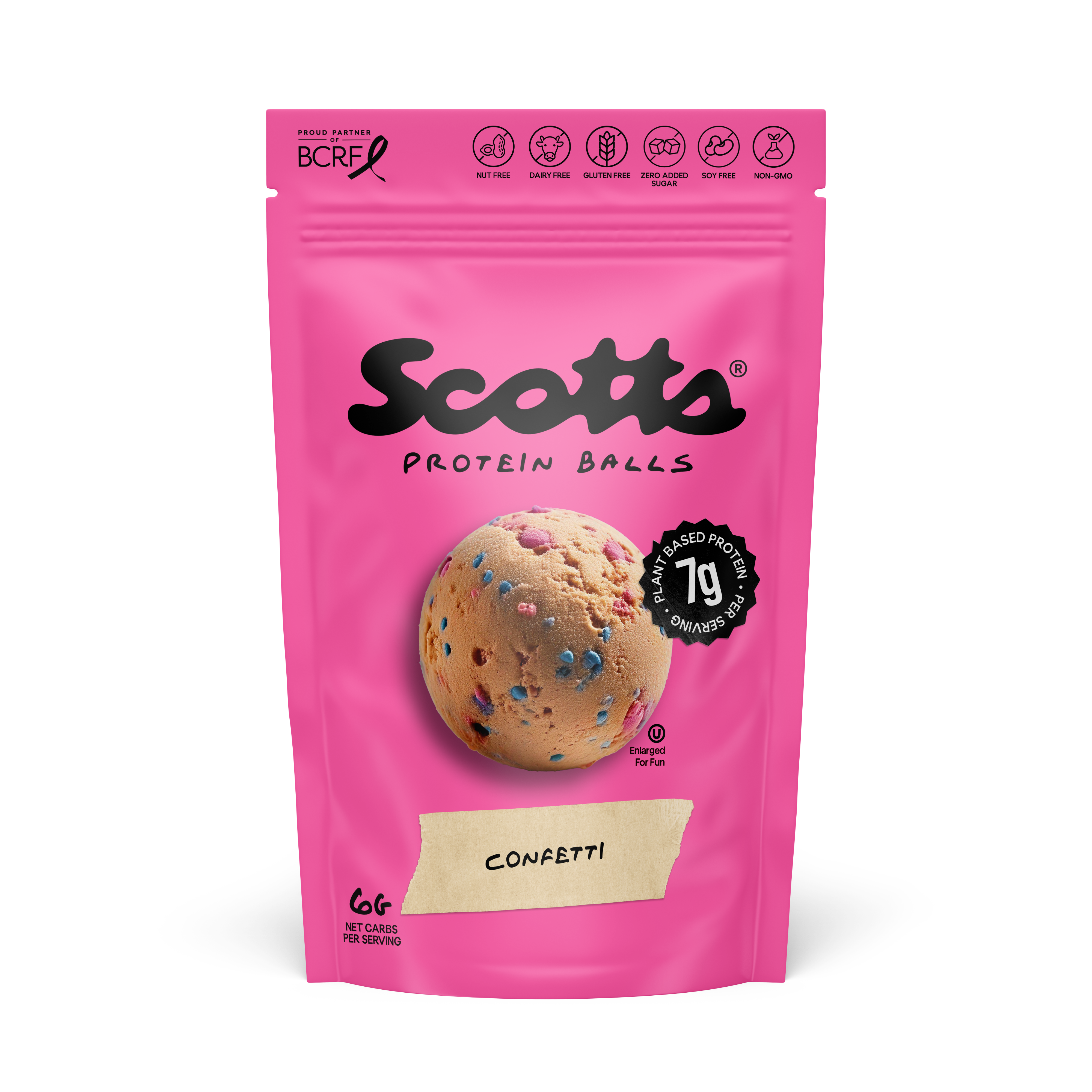 Scotts Protein Balls Confetti Cake flavor