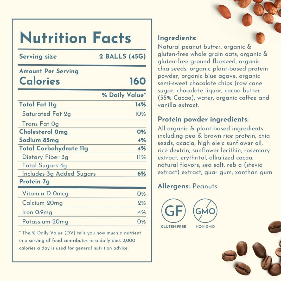 Java Peanut Butter Protein Balls- Scott's Protein Balls