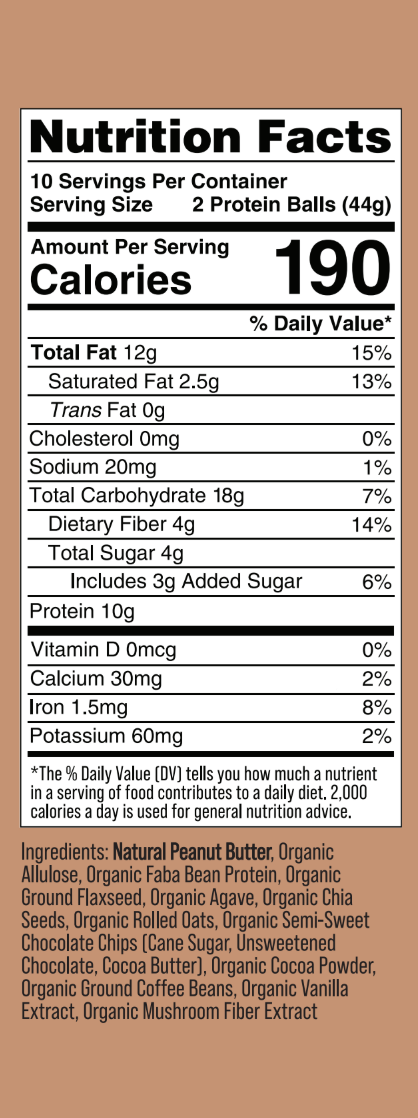 Chocolate Peanut Latte Protein Balls