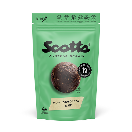 Mint Chocolate Chip Protein Balls