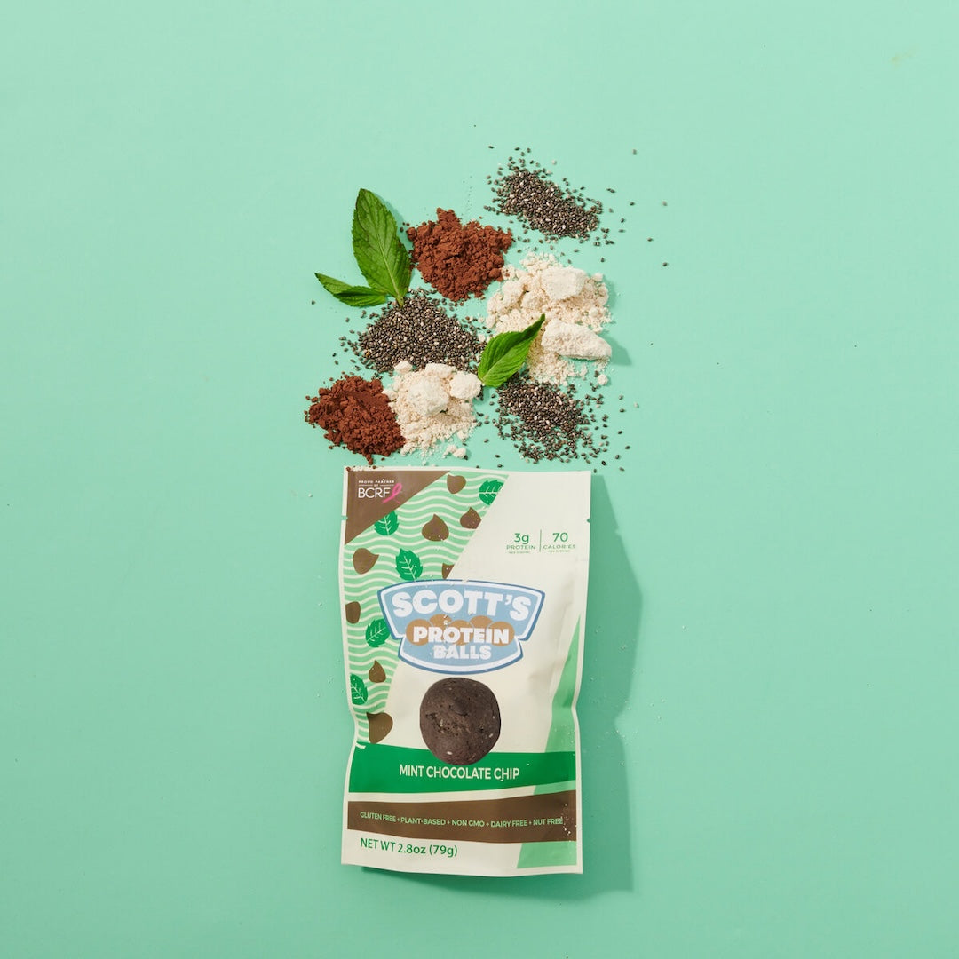 Mint Chocolate Chip Protein Balls